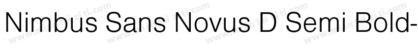 Nimbus Sans Novus D Semi Bold字体转换
